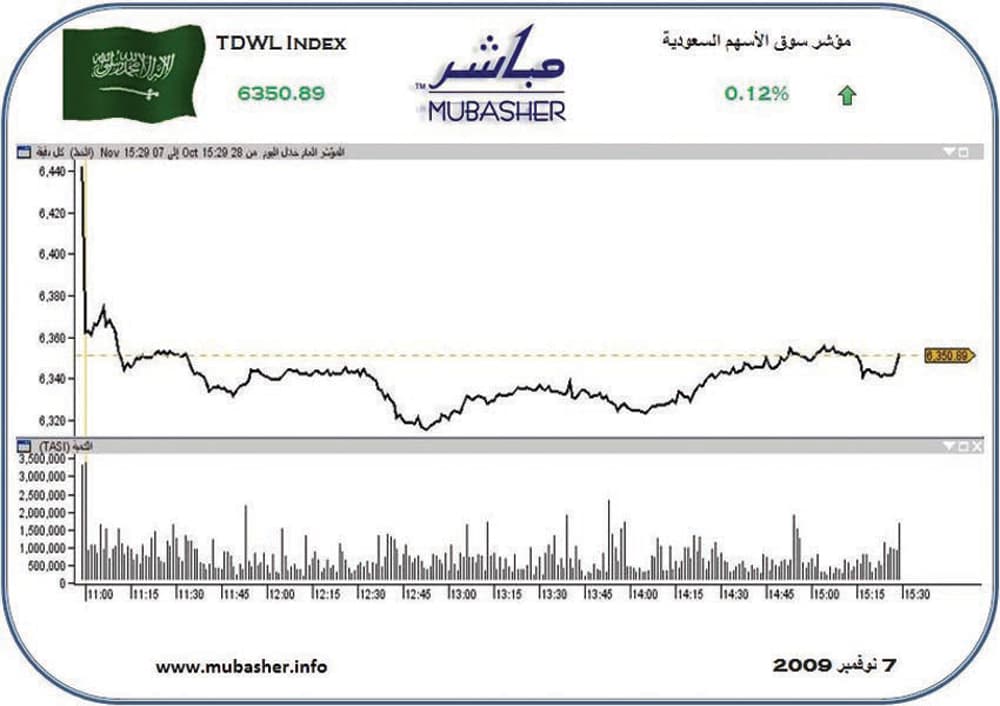 بدعم من البتروكيماويات.. المؤشر يسترد قوته في آخر الجلسة ويغلق «أخضر»