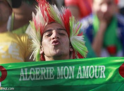 مباراة مصر والجزائر.. مشجع جزائري يقتحم أرض الملعب قبل المباراة بساعات