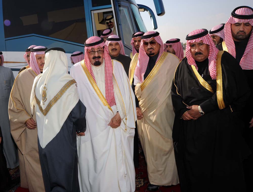 خادم الحرمين الشريفين الملك عبدالله بن عبد العزيز يصل روضة خريم