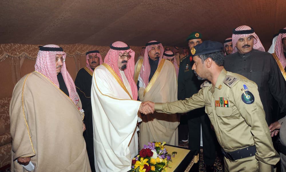 خادم الحرمين الشريفين الملك عبدالله بن عبد العزيز يصل روضة خريم