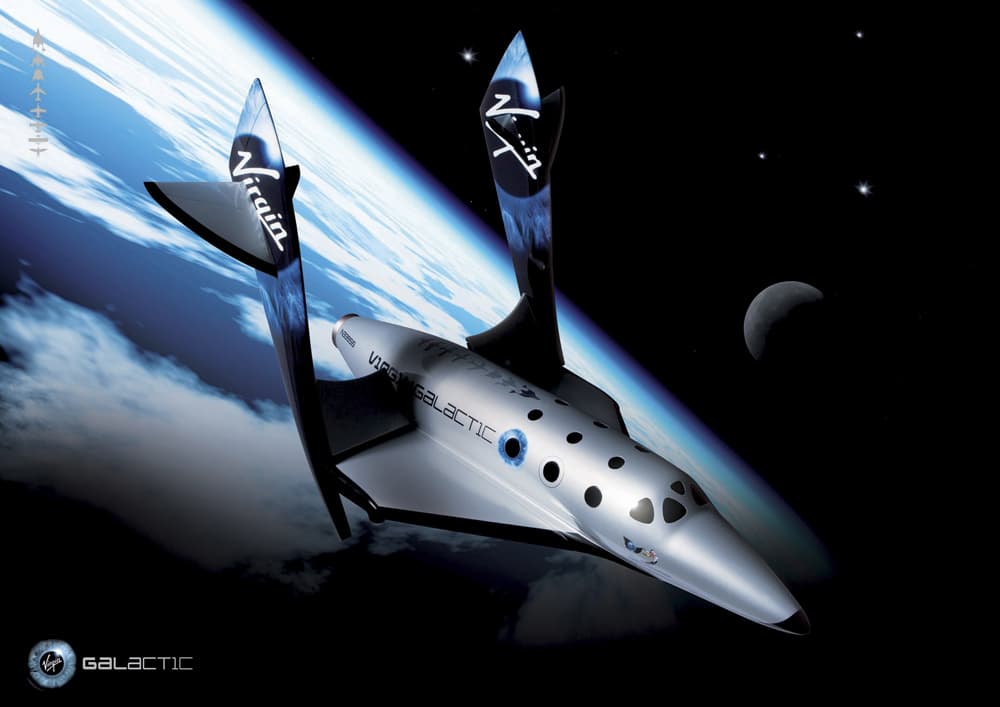 "فيرجن جالاكتيك" للطيران  تكشف النقاب عن المركبة SpaceShipTwo في موهافي والتي تتسع لـ6 أشخاص كما ستبدأ رحلاتها الفضائية التجارية