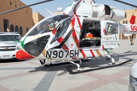 الأمير سلمان يدشن خدمة الإسعاف الطائر