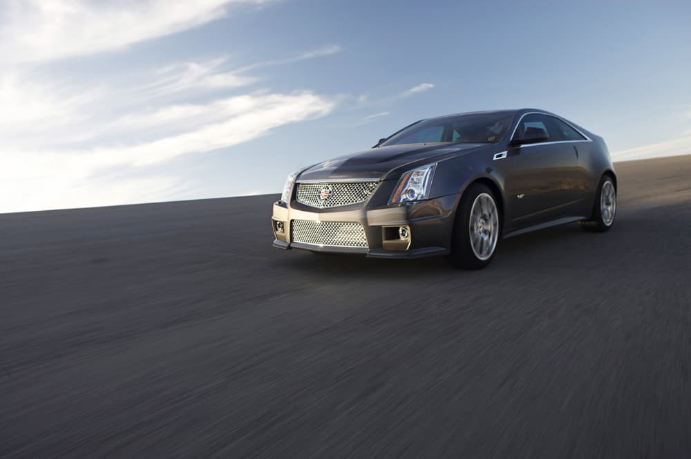 السيارة الجديدة  كاديلاك CTS-V كوبيه 2010 تظهر في ديترويت.