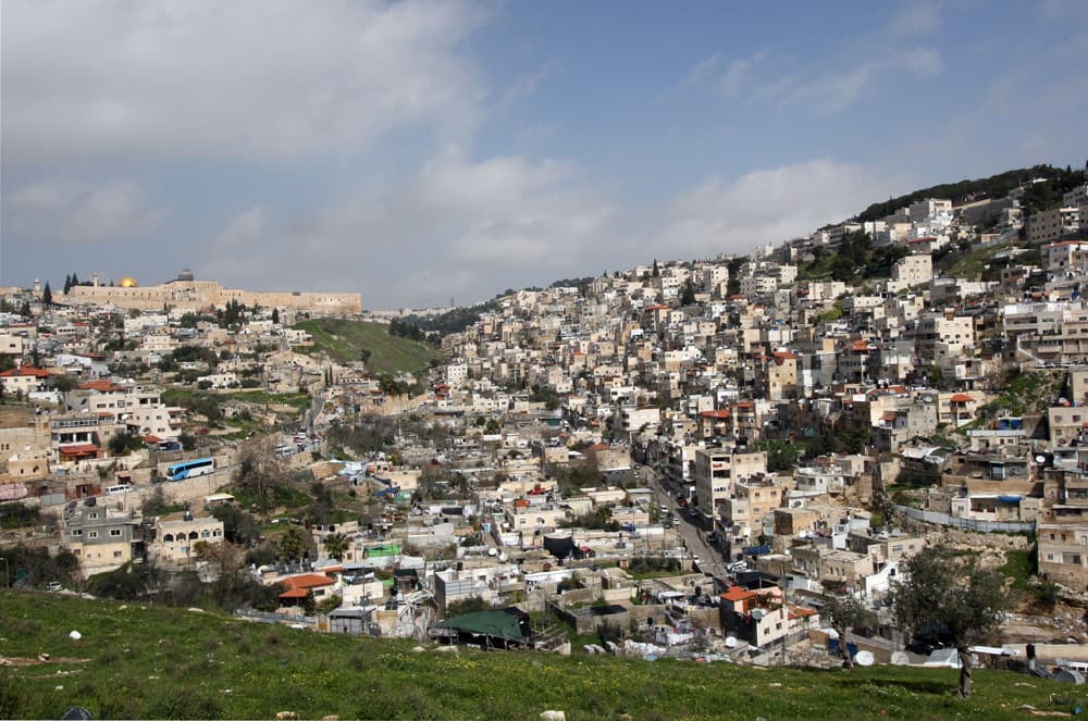 منظر لمنطقة البستان شرق القدس المحتلة.