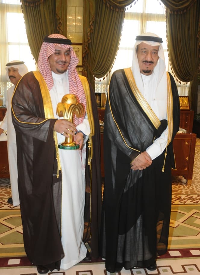 الأمير سلمان يستقبل نائب رئيس نادي الهلال وأعضاء ولاعبي النادي