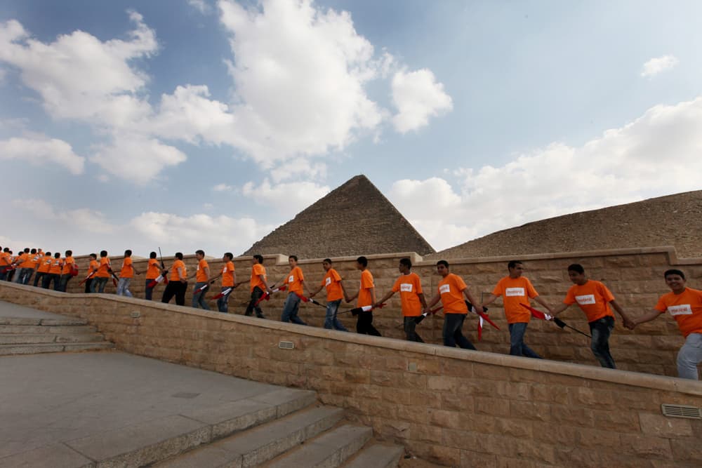 5000 طفل مصري يسجلون رقما قياسيا لبلادهم في موسوعة جينيس