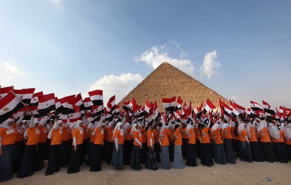 5000 طفل مصري يسجلون رقما قياسيا لبلادهم في موسوعة جينيس