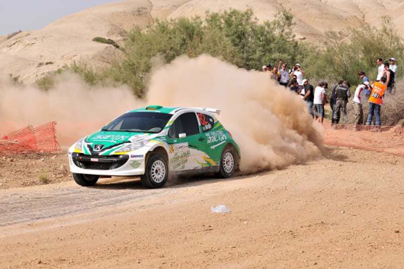 السعودي يزيد الراجحي يحتل المركز الأول في بطولة رالي الاردن