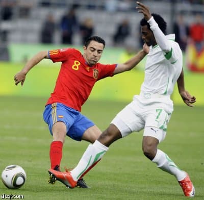 أسبانيا تهزم السعودية في مباراة ودية استعدادا لكأس العالم 2010