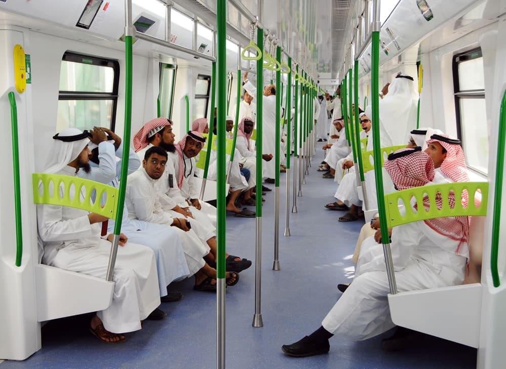 قطار المشاعر كما بدا أمس وينتظر أن يتم تشغيل 30% من المشروع خلال موسم الحج الحالي