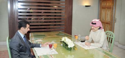 الأمير الوليد بن طلال يزور سورية ويجتمع بالرئيس الأسد