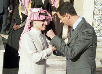 الأمير الوليد بن طلال يزور سورية ويجتمع بالرئيس الأسد