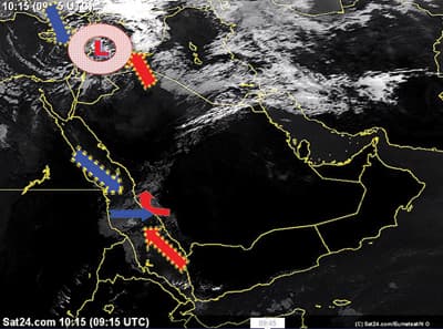 موجة باردة على المملكة.. وغيوم ممطرة على الرياض اليوم