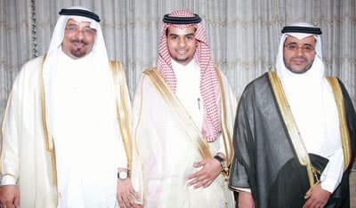 العبد اللطيف يحتفل بعقد قران ابنه خالد
