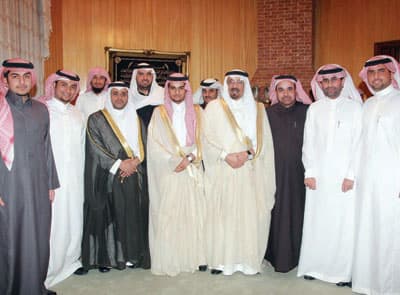 العبد اللطيف يحتفل بعقد قران ابنه خالد