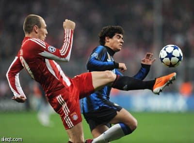 انتر ميلان يعيد ذكرى النهائي ويقصي بايرن ميونيخ من دوري أبطال أوروبا