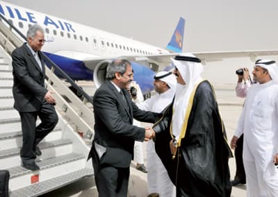 «النيل للطيران» تدشن أول رحلة من القصيم إلى القاهرة