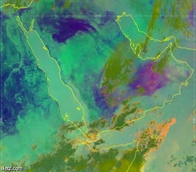 توقعات بهطول أمطار على جنوب المملكة .. وسحب ركامية على شرقها ووسطها