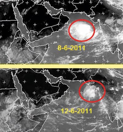 «العاصفة المدارية» تراوح مكانها .. وتحذيرات من مد بحري