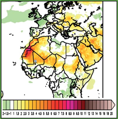 الحرارة تعود للارتفاع من جديد.. ورياح نشطة شمال شرقي السعودية