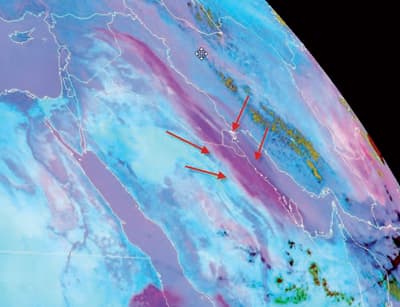 «رياح البوارح» تجلب الغبار على المنطقة الوسطى والشرقية .. والحرارة وفق المعدل