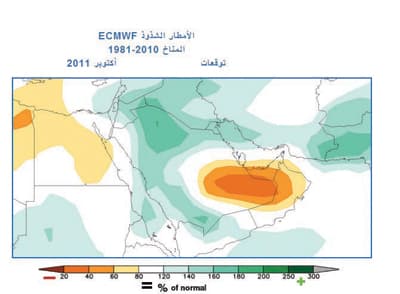 المرصد الروسي للطقس يؤكد هطول أمطار الخريف على المنطقة الغربية والجنوب