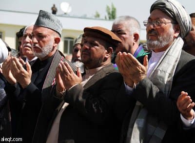 جموع تشيع الرئيس الافغاني السابق رباني