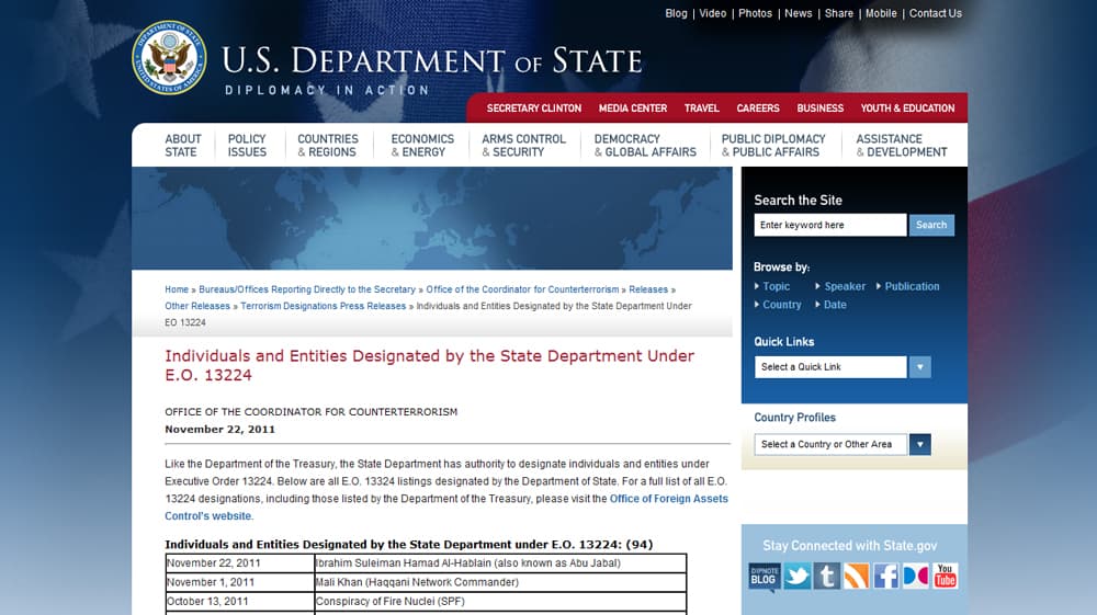 وضع "أبو جبل" في قائمة الإرهابيين الملاحقين في السعودية وأمريكا