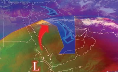 تسرب هواء يخفض درجات الحرارة خلال إجازة نهاية الأسبوع