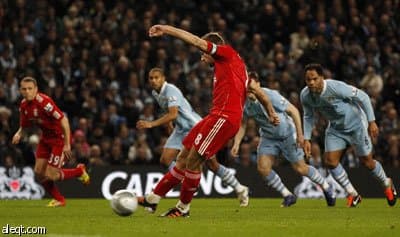 جيرارد يقود ليفربول لهزيمة مانشستر سيتي في كأس الرابطة الإنجليزية (فيديو)