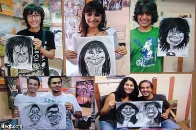 رسامو البورتريه .. إقبال متزايد من قبل الناس على فن البورتريه يقابله إهمال الجهات المعنية بالفنانين