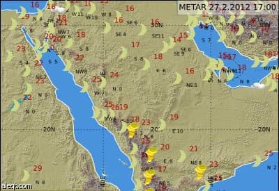 الدفاع المدني: كتلة هوائية باردة وغبار على جميع المناطق بدءا من الأربعاء