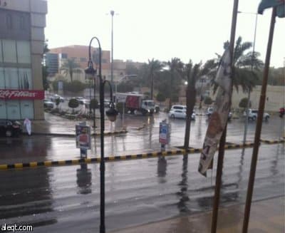 أمطار رعدية على الرياض