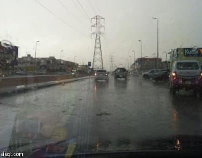 أمطار رعدية على الرياض
