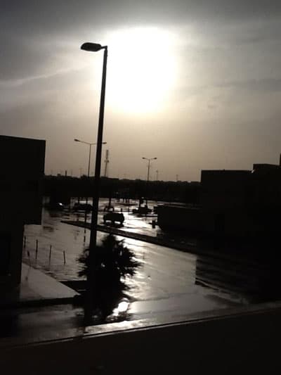 أمطار رعدية على الرياض