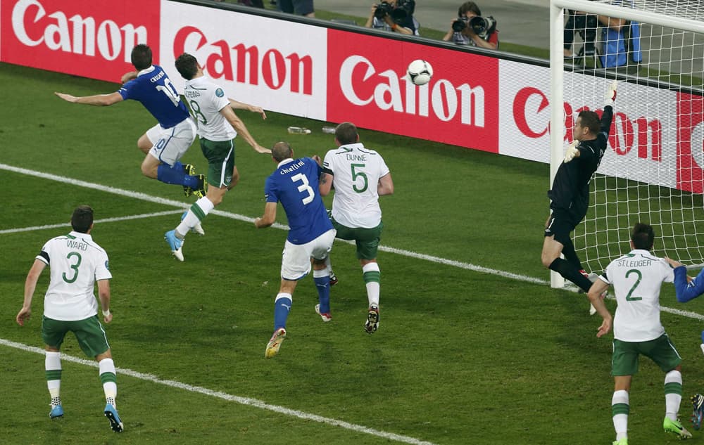 إيطاليا وأسبانيا إلى دور الثمانية في يورو 2012