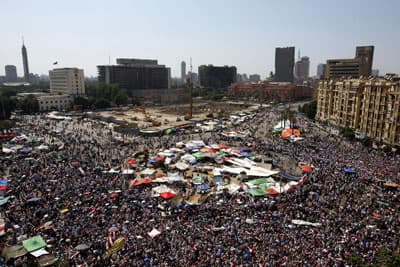 مرسي يخاطب المصريين في أول كلمة بعد انتخابه رئيسا