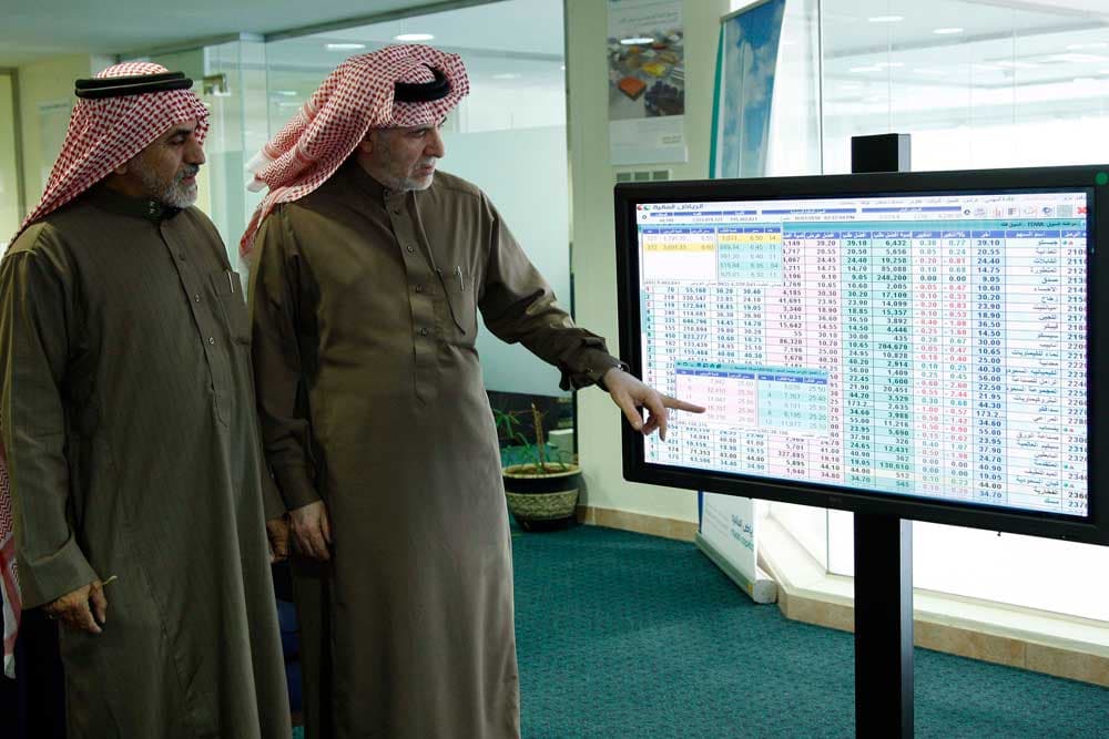 الأسهم السعودية تغلق خاسرة 62 نقطة (0.92%+)