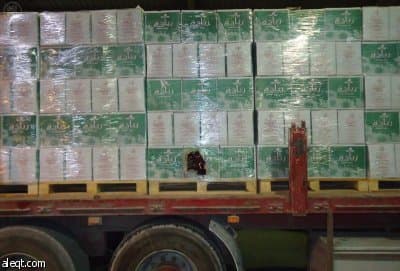 جمرك البطحاء يحبط تهريب أكثر من 18 ألف زجاجة خمر