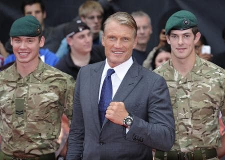 أبطال فيلم The Expendables 2 يصلون إلى لندن لمشاهدة العرض الأول للفيلم