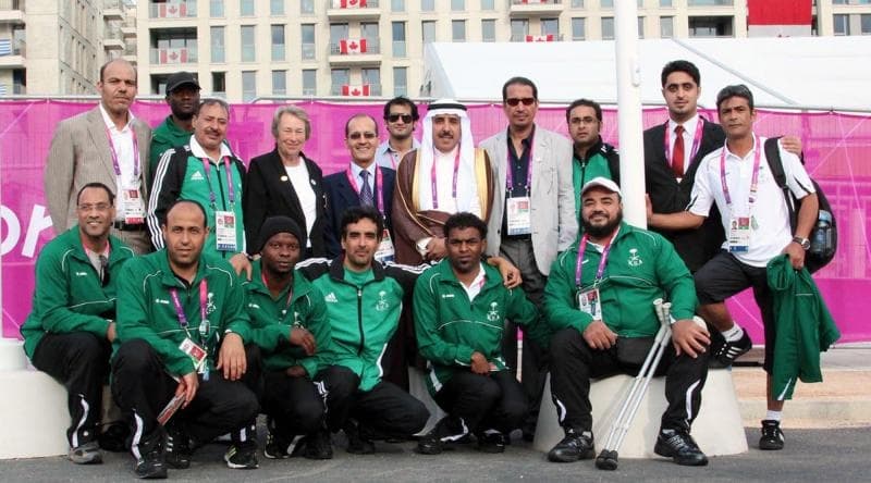 رفع علم المملكة في القرية الأولمبية للألعاب شبه الأولمبية