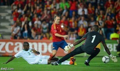 المنتخب السعودي يخسر مباراته أمام نظيره الأسباني بخماسية