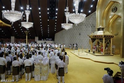 قصة مصورة : سلطان بروناي يقيم حفل زفاف اسطوري لابنته الخامسة