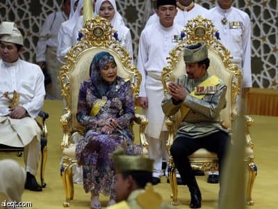 قصة مصورة : سلطان بروناي يقيم حفل زفاف اسطوري لابنته الخامسة