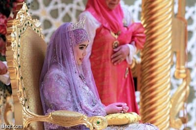 قصة مصورة : سلطان بروناي يقيم حفل زفاف اسطوري لابنته الخامسة
