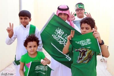 قصة مصورة: مدن المملكة تحتفل باليوم الوطني
