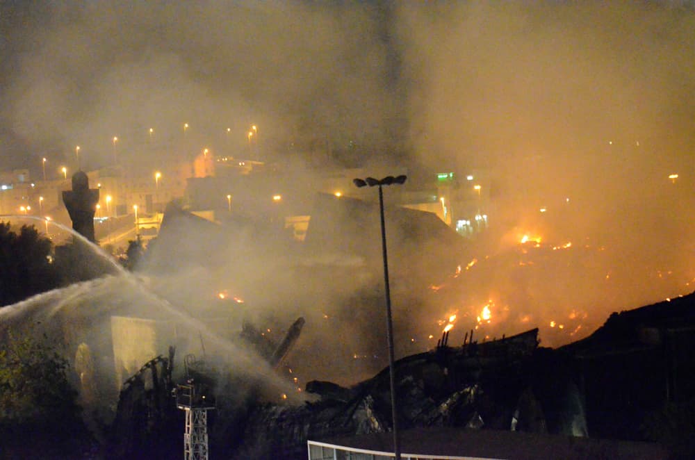 حريق هائل يداهم فندق الإنتركونتيننتال في مكة