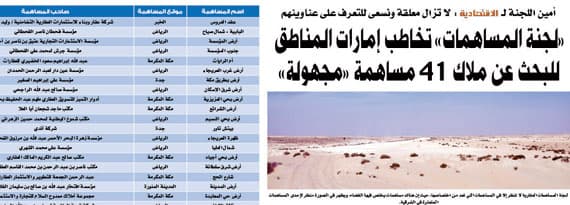 قائمة «المساهمات المجهولة» تتقلّص.. التعرُّف على 30 منها