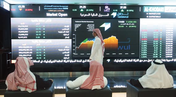 10 % مكاسب سوق الأسهم السعودية في 2013
