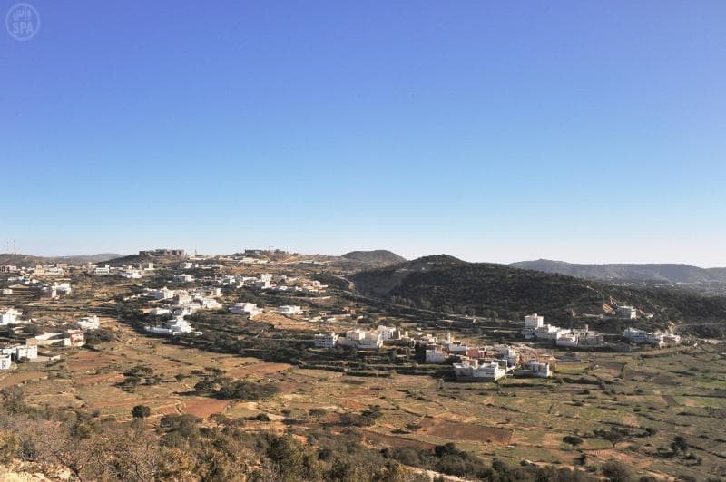 قصة مصورة .. الضباب يكسو أرض النماص ببياضه الأخّاذ